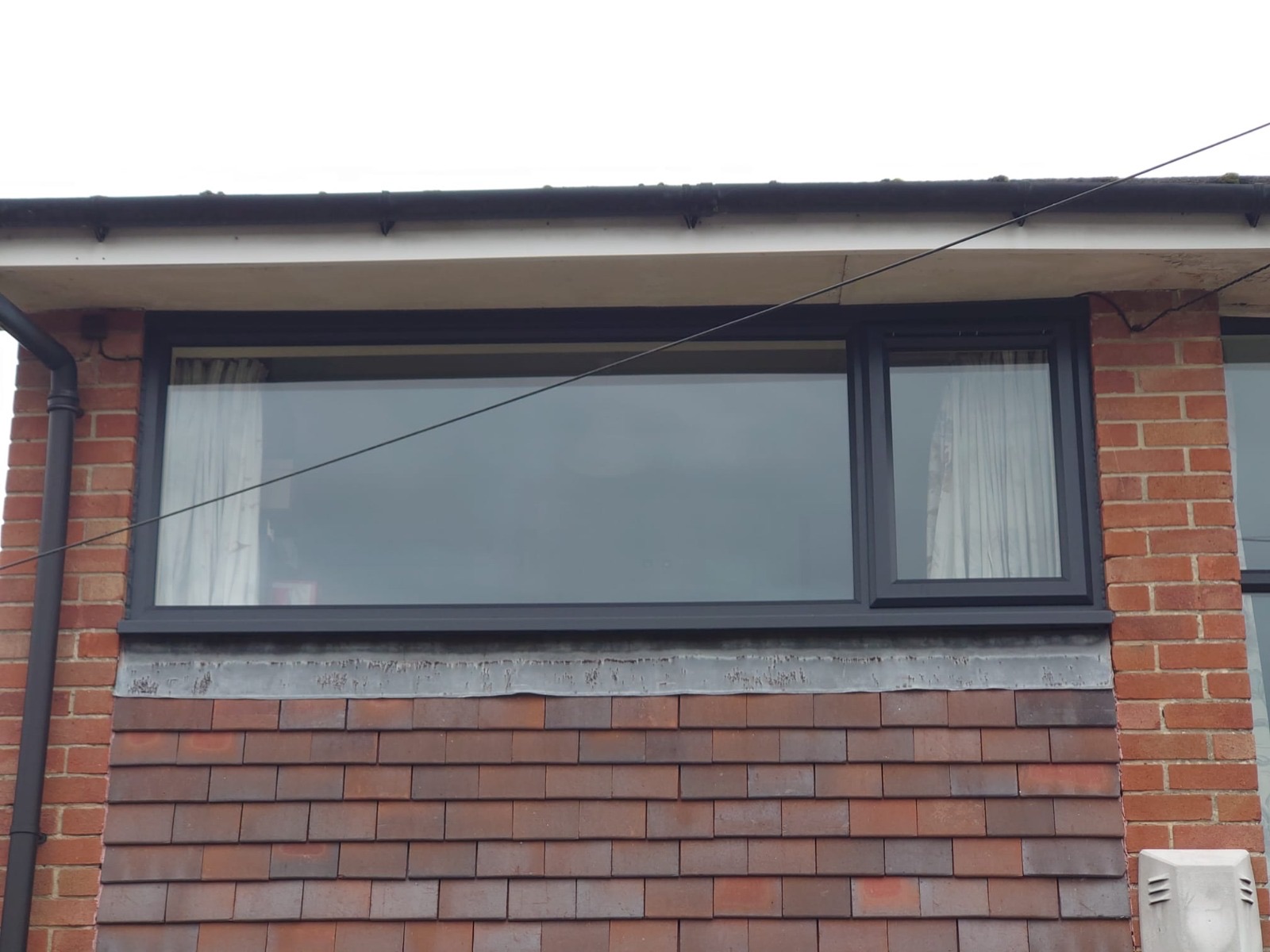 New anthracite uPVC window fitted by HDS